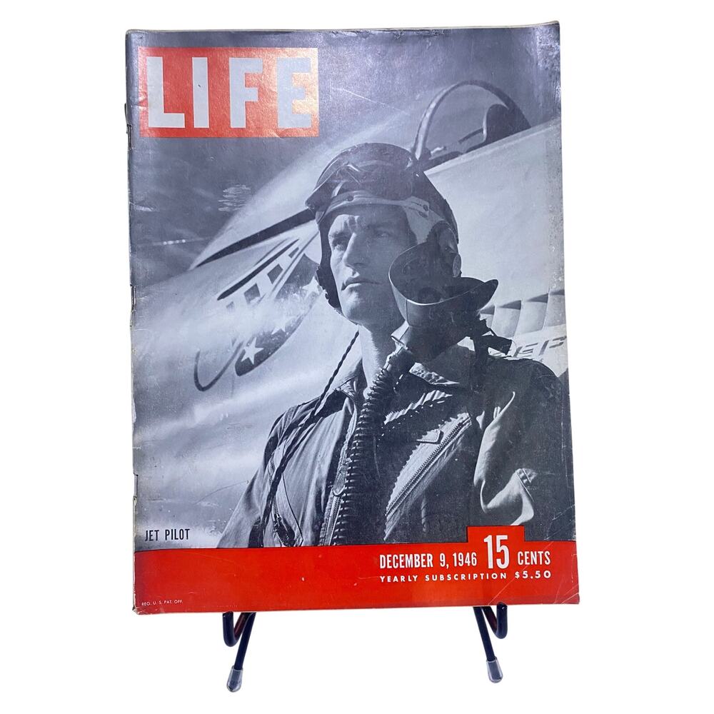 LIFE Magazine December 9 1946 Jet Pilot Cover P-80 Jets Vintage Original